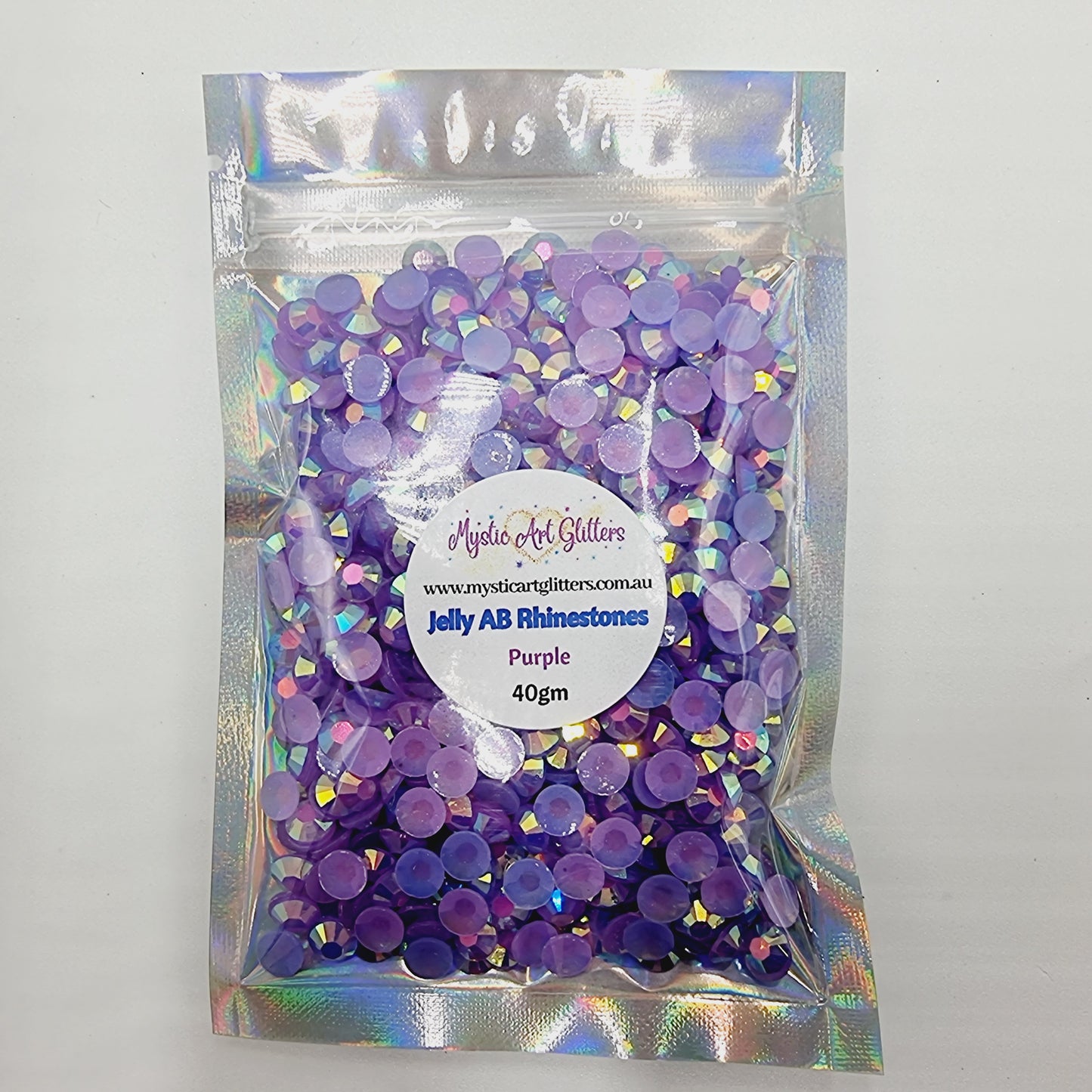Purple Jelly AB Resin Rhinestones Flatback