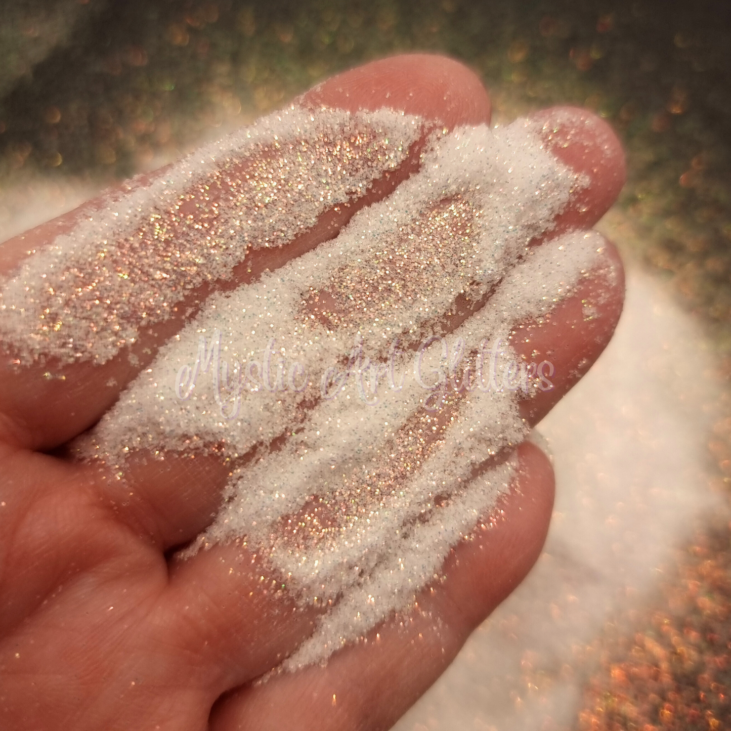 Biodegradable Glitter - White Extra Fine Iridescent Eco Friendly Glitter