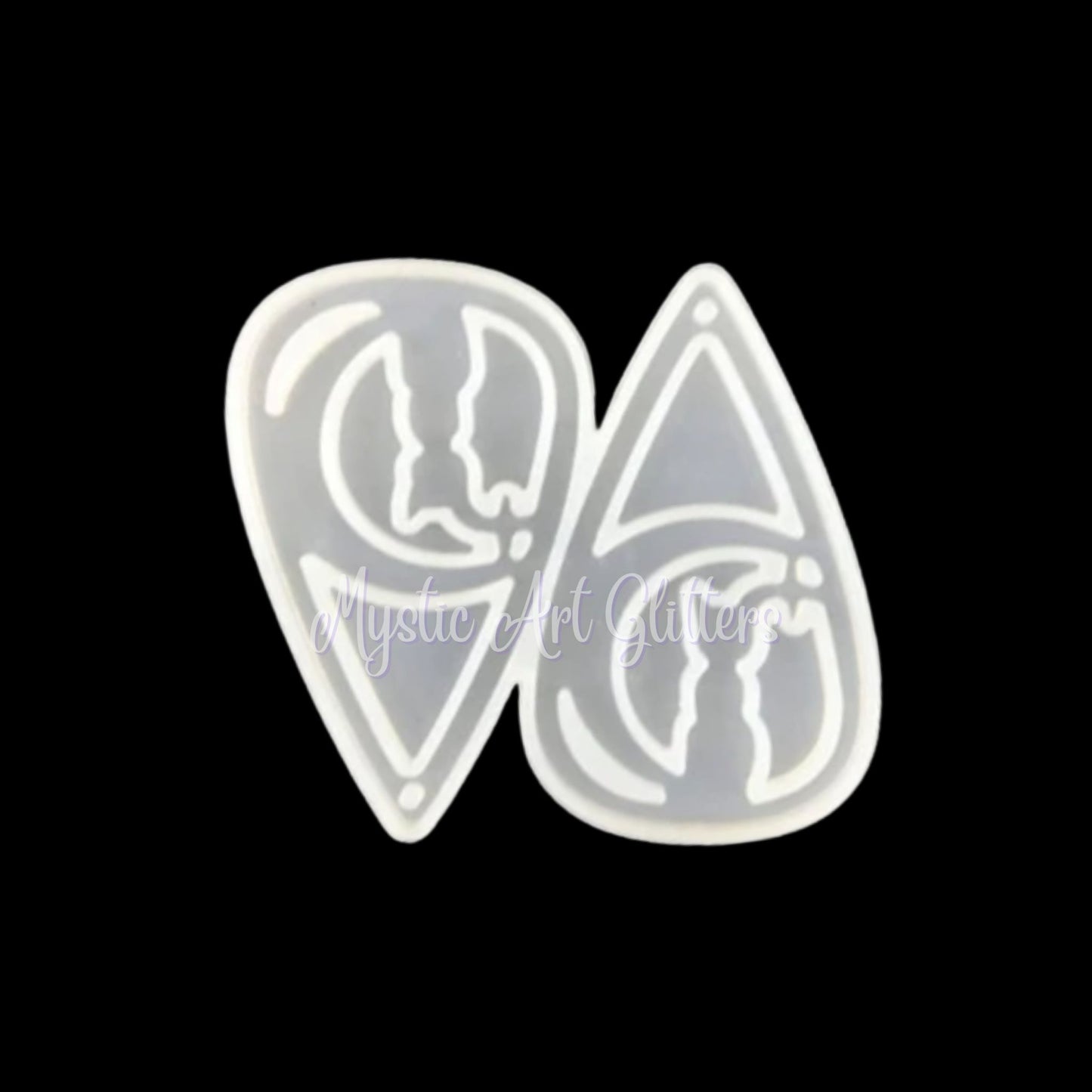 Moon Cat Dangle Silicone Earring Mould
