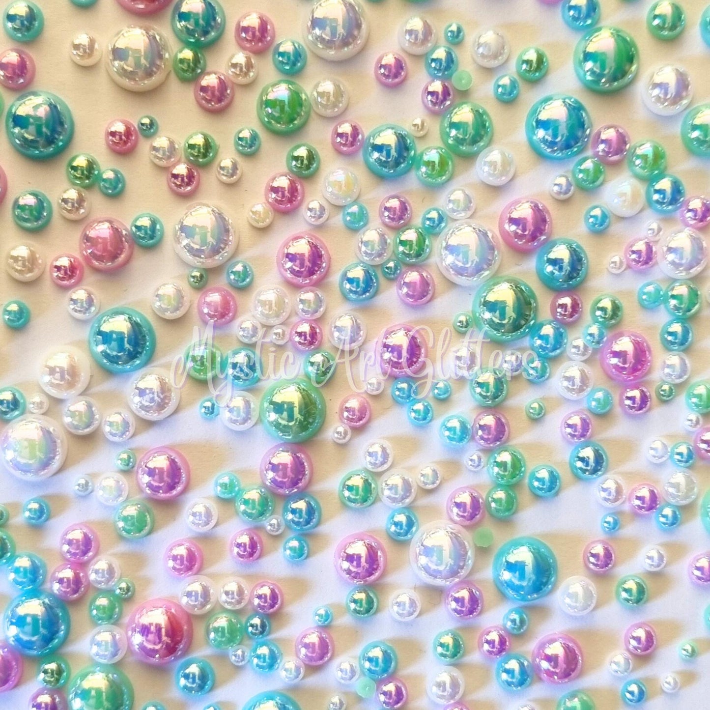 Faux Pearl Rhinestones - Mermaid Mix
