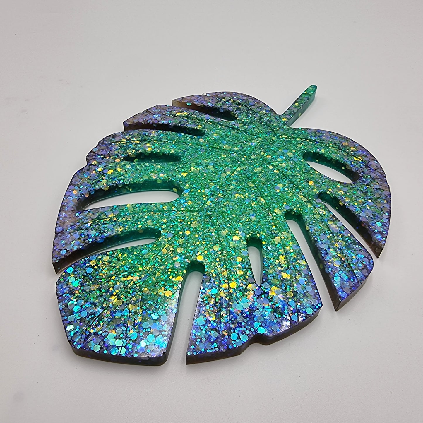 Glow In The Dark Resin Monstera Leaf