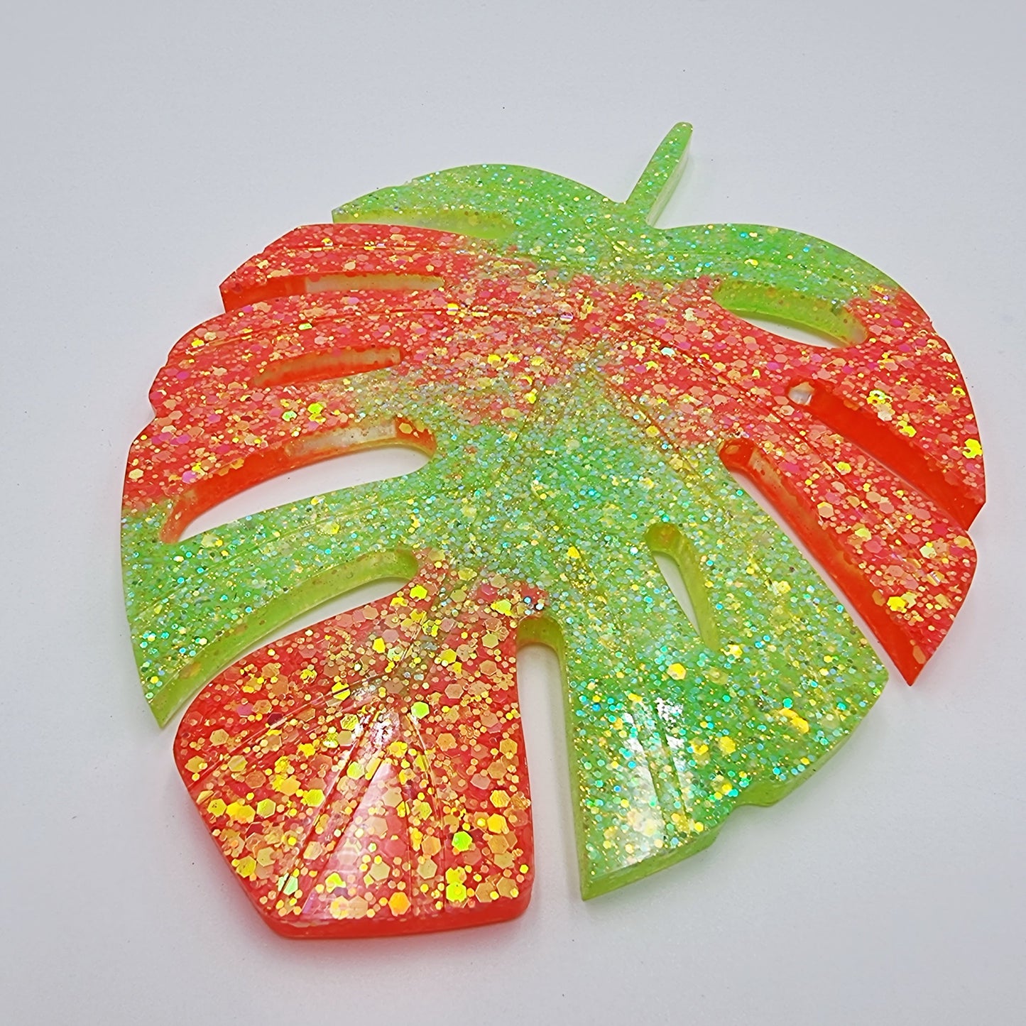 Glow In The Dark Resin Monstera Leaf