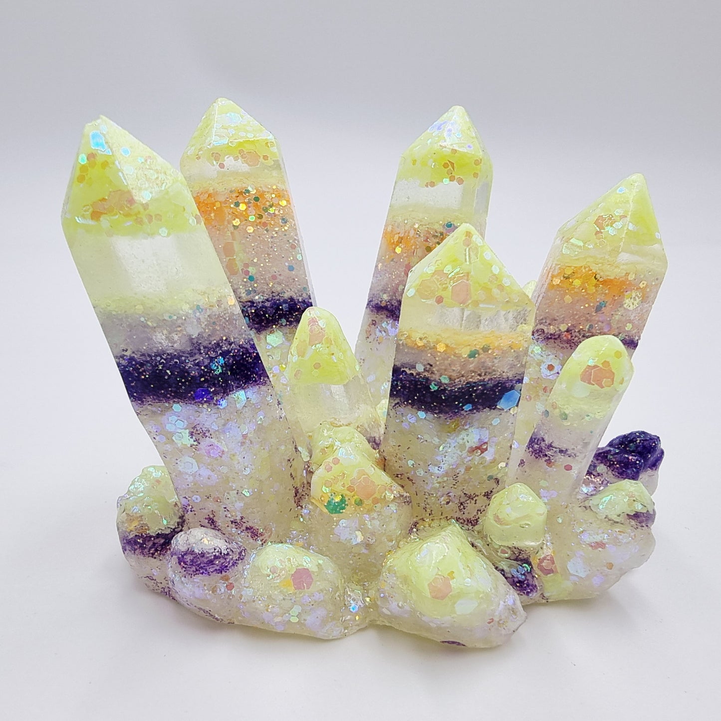 Glow In The Dark Resin Quartz Crystal