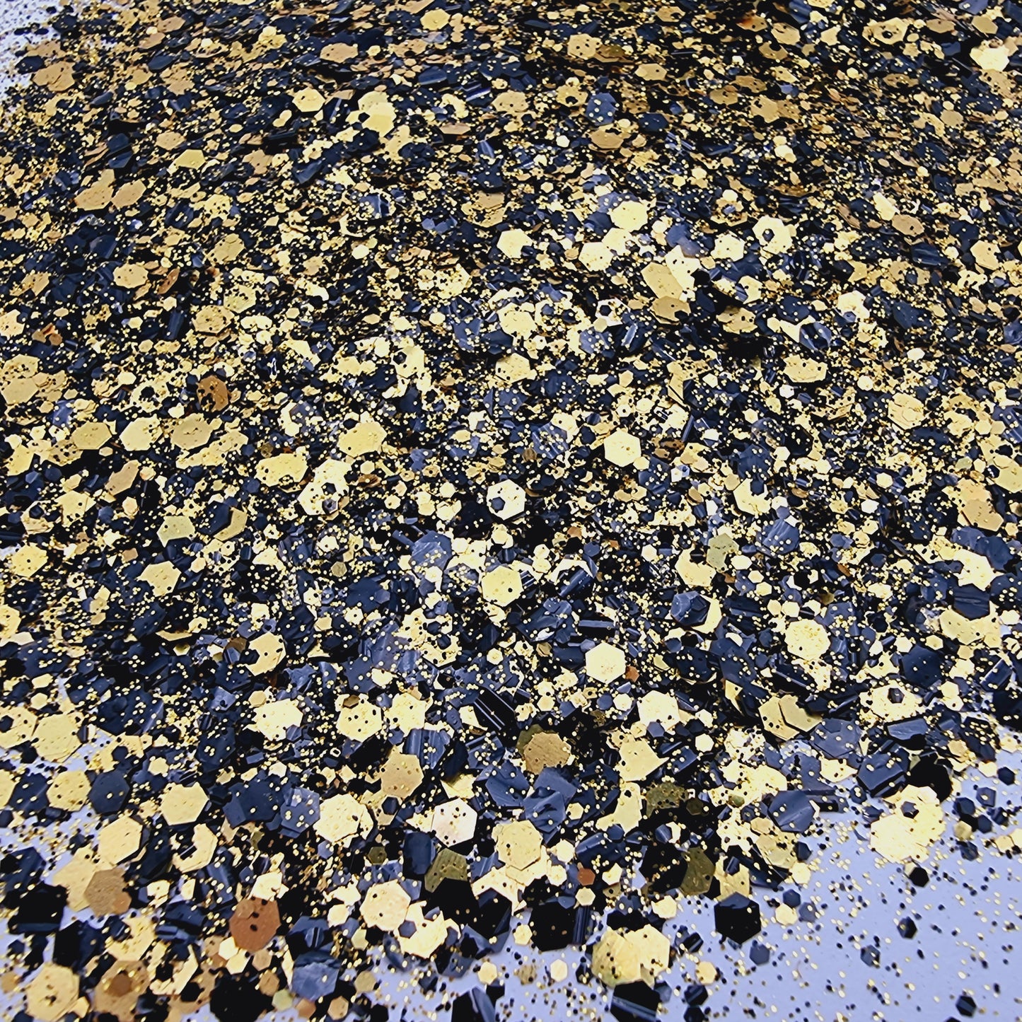 Biodegradable Glitter - Gold & Black Mix