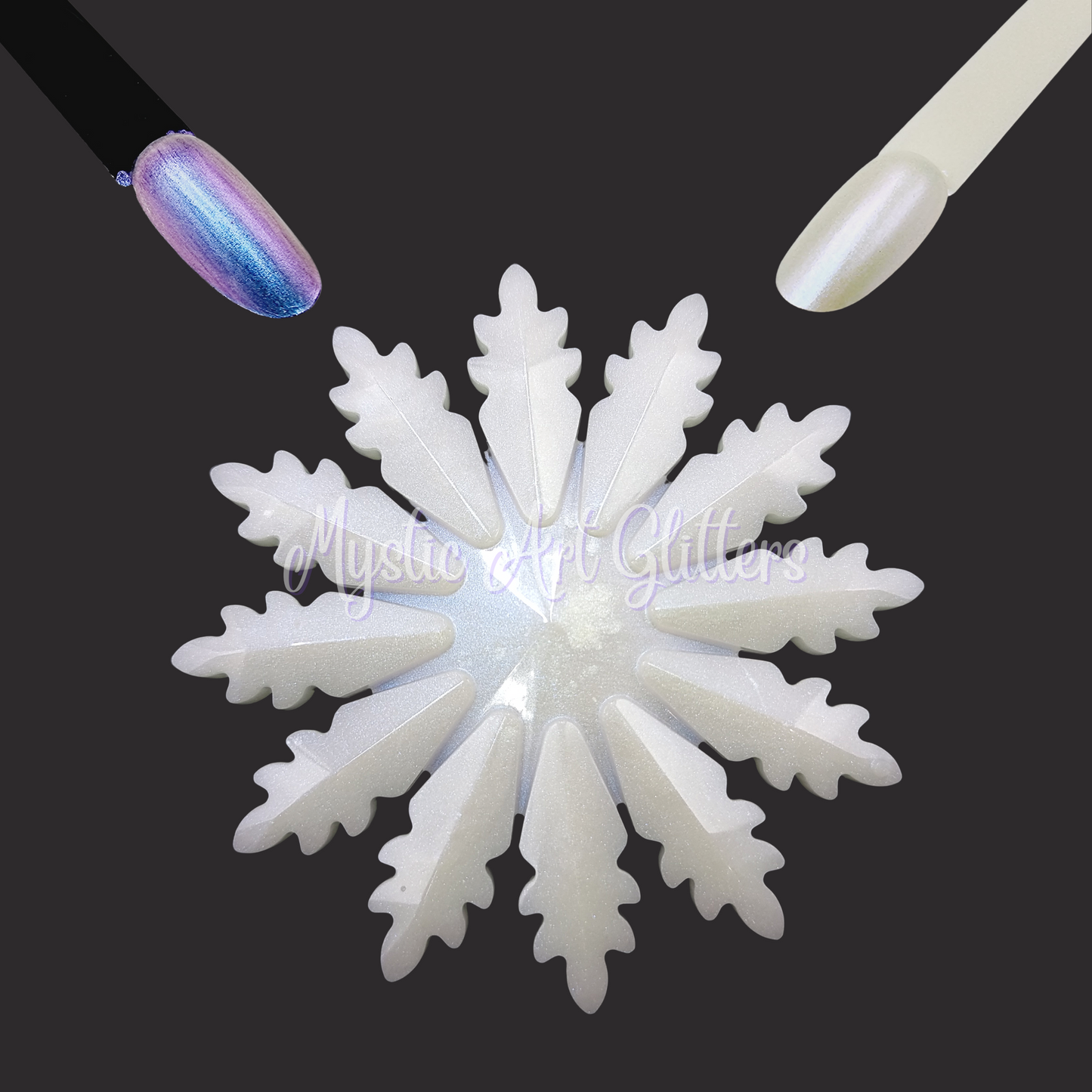 Interference Mica Powder White to Blue 14gm