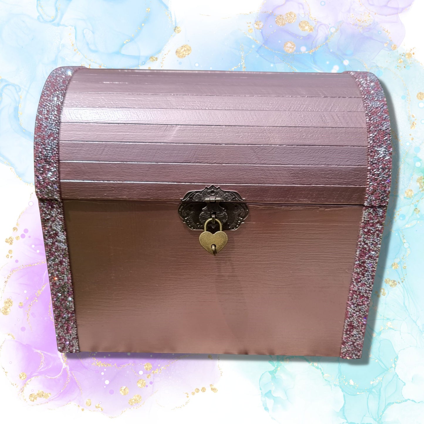 Rose Gold Wedding Wishing Well Chest
