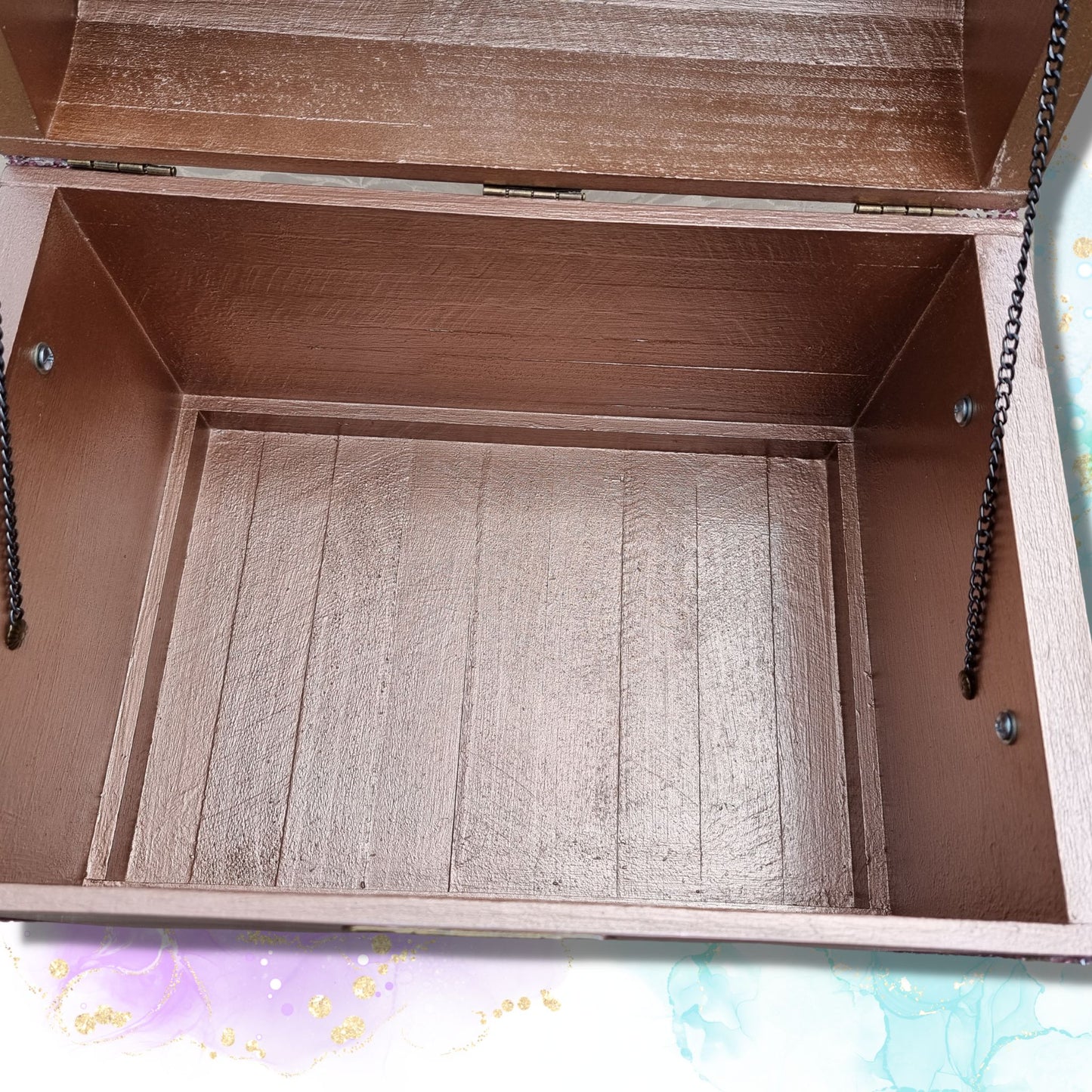 Rose Gold Wedding Wishing Well Chest
