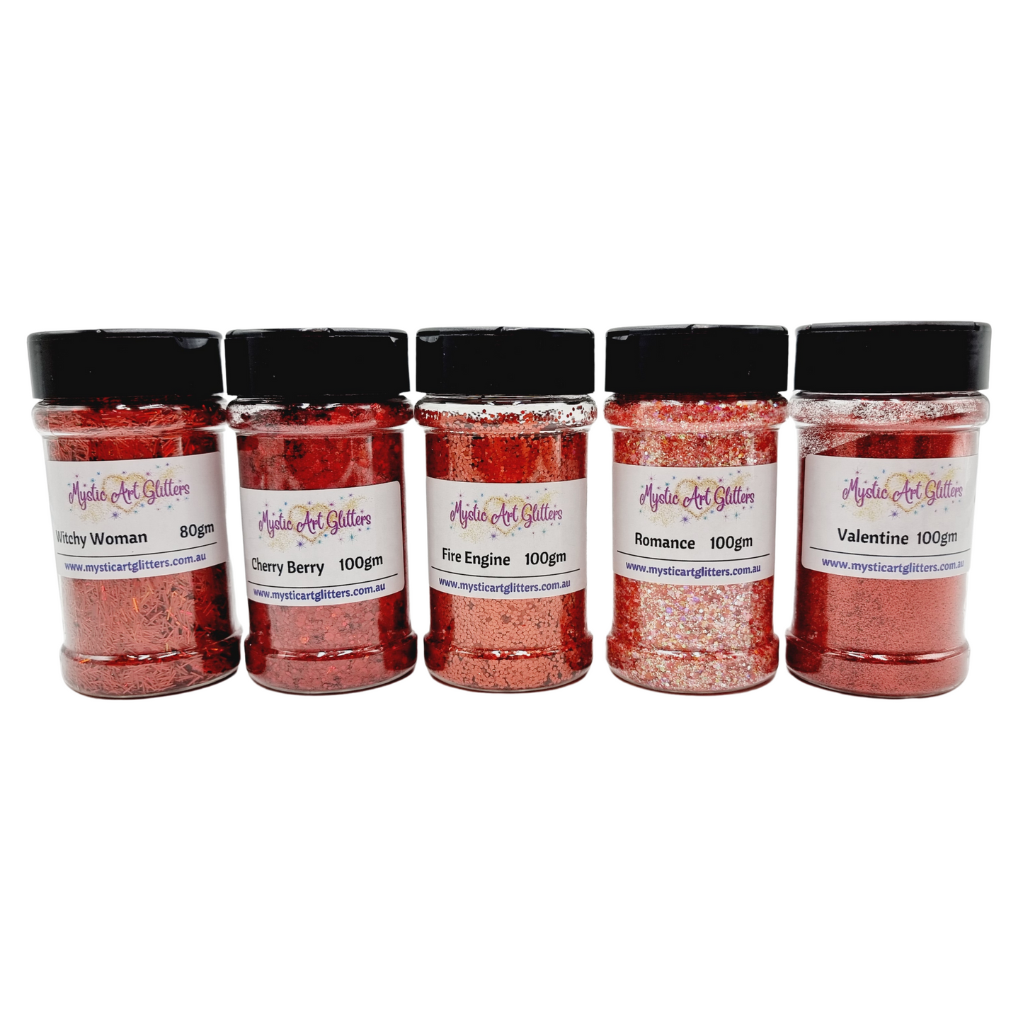 Red Glitter Bundle - Mystic Art Glitters