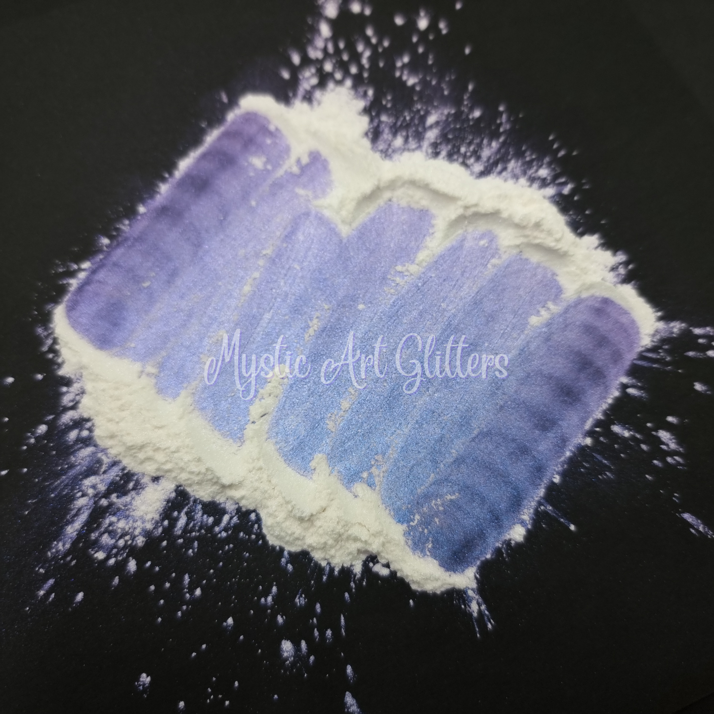 Interference Mica Powder White to Blue 14gm - Mystic Art Glitters