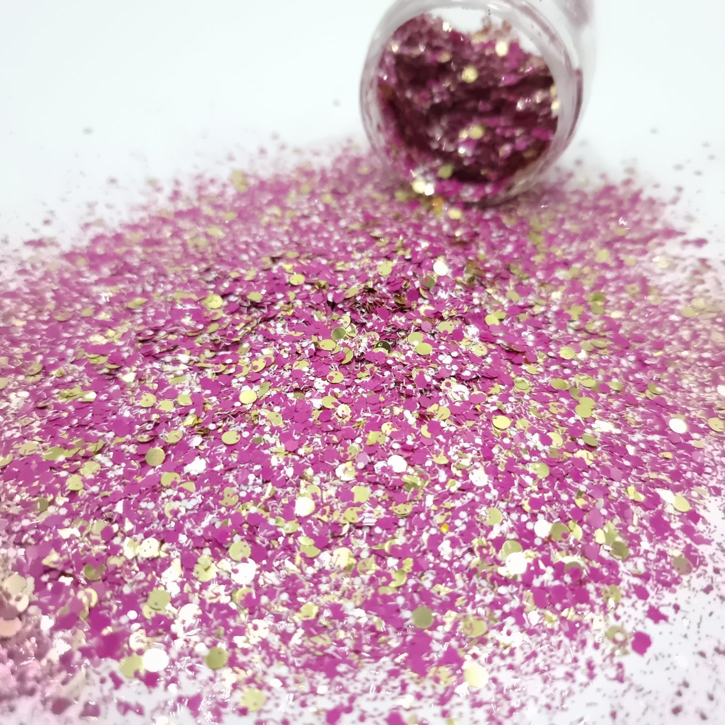 Rapunzel Pink and Gold glitter mix