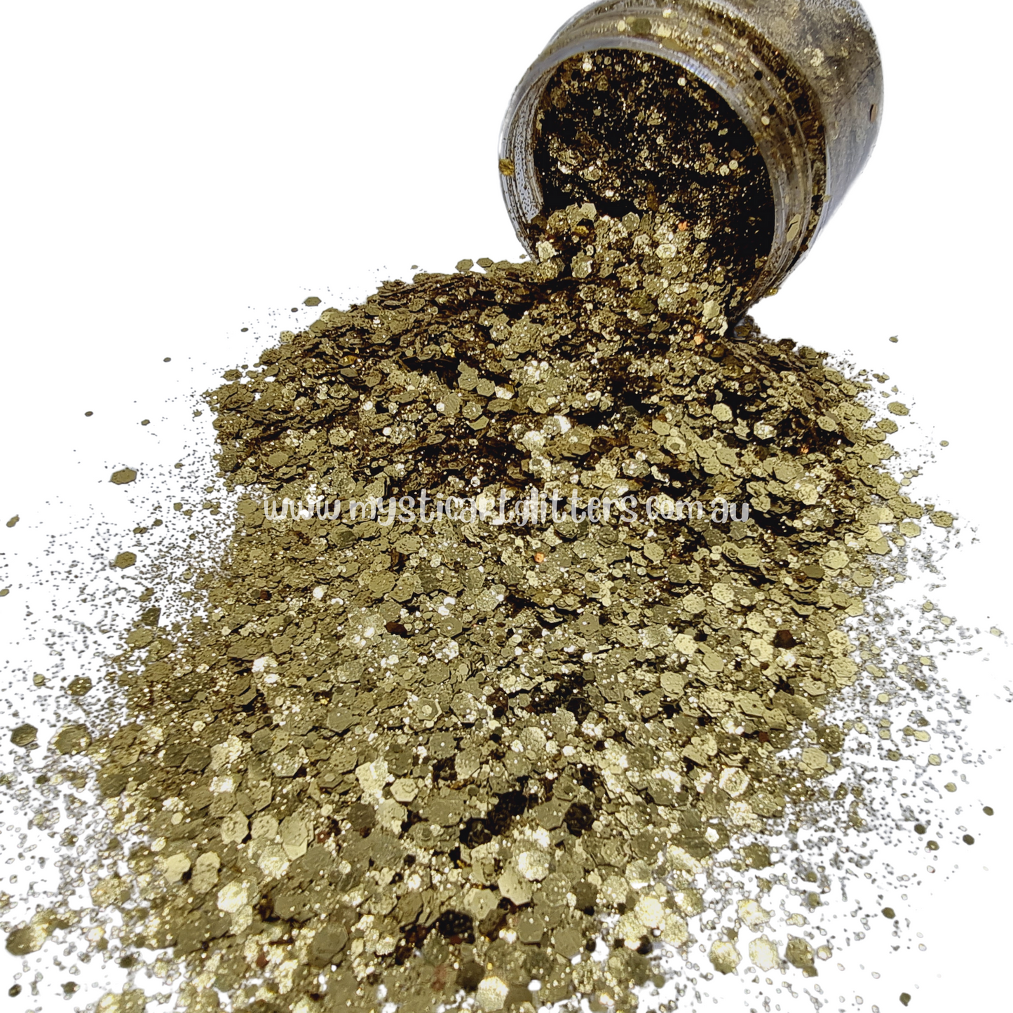 Biodegradable Glitter Light Gold - Mystic Art Glitters