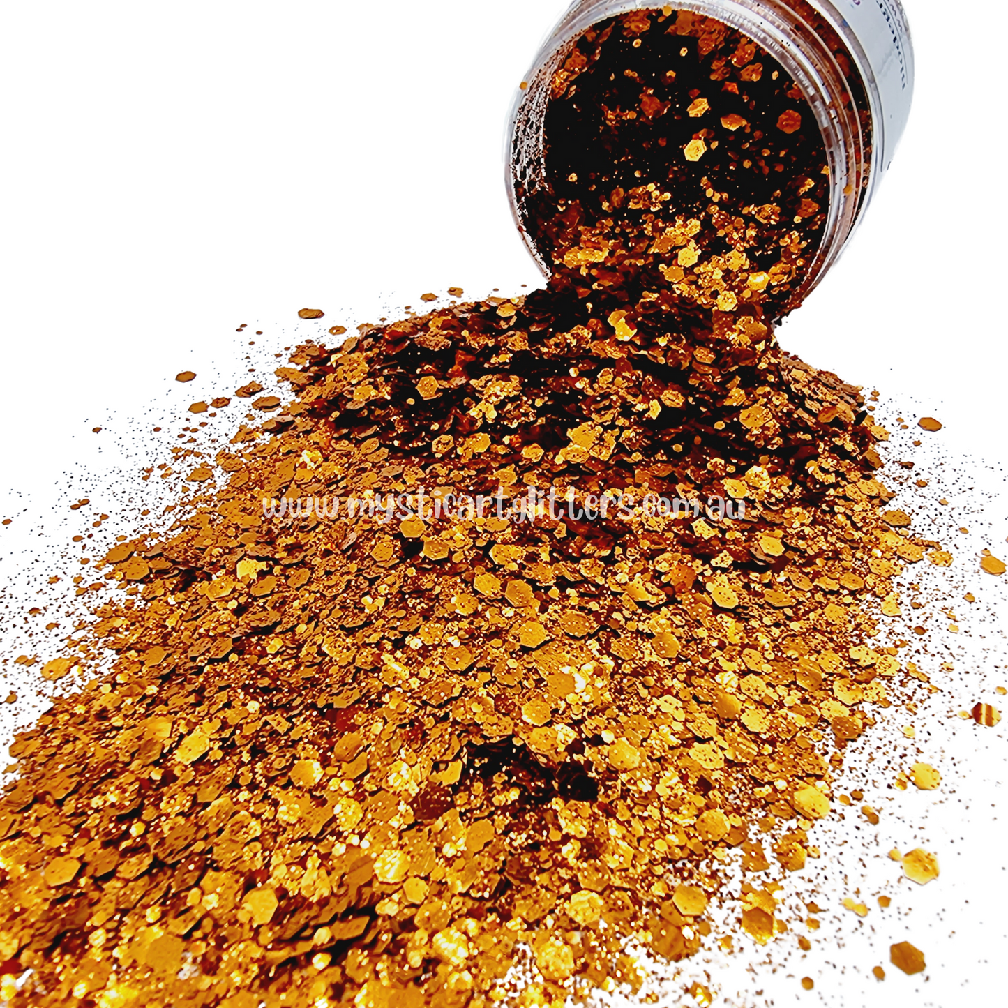 Biodegradable Glitter - Orange - Mystic Art Glitters