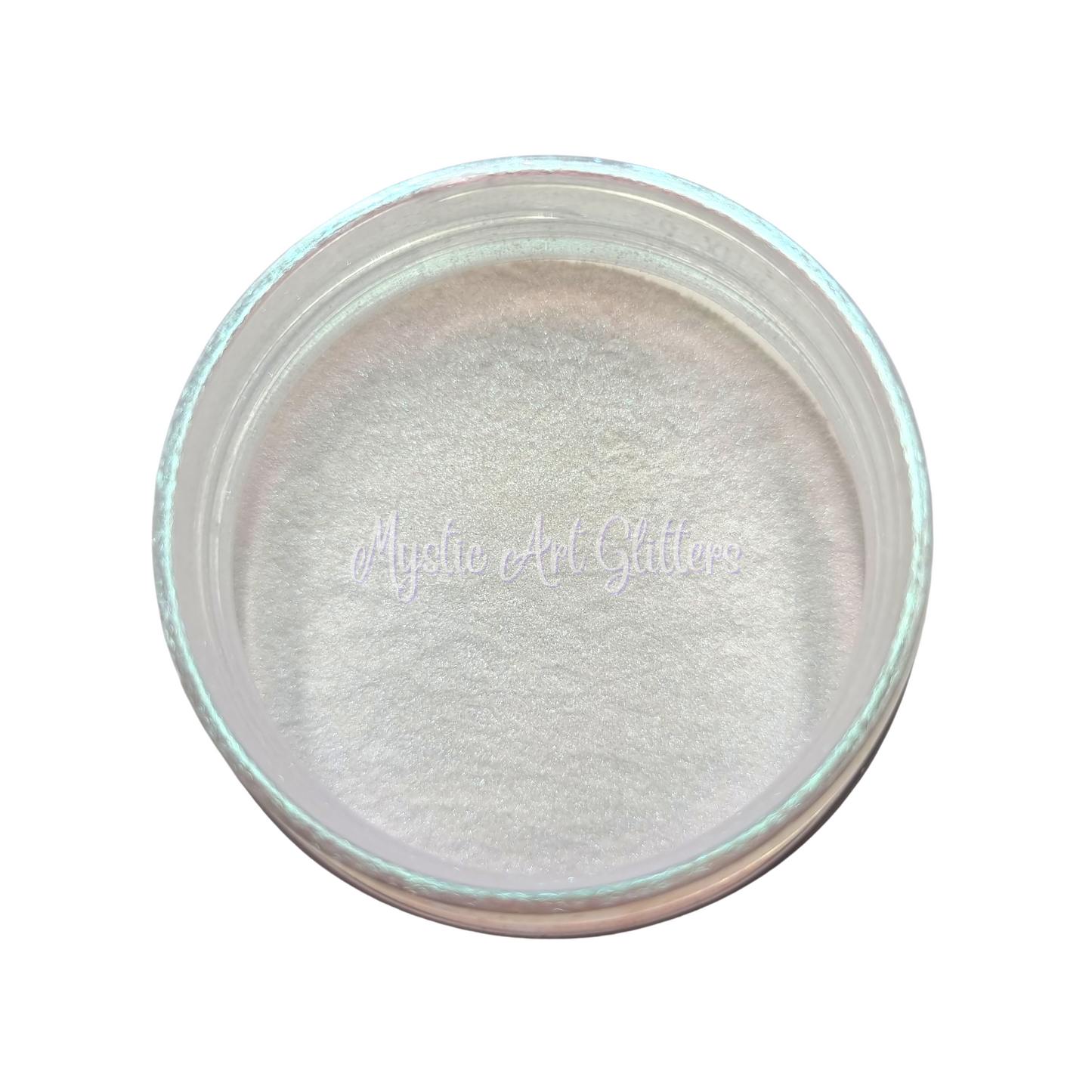 Interference Mica Powder White to Teal 14gm - Mystic Art Glitters