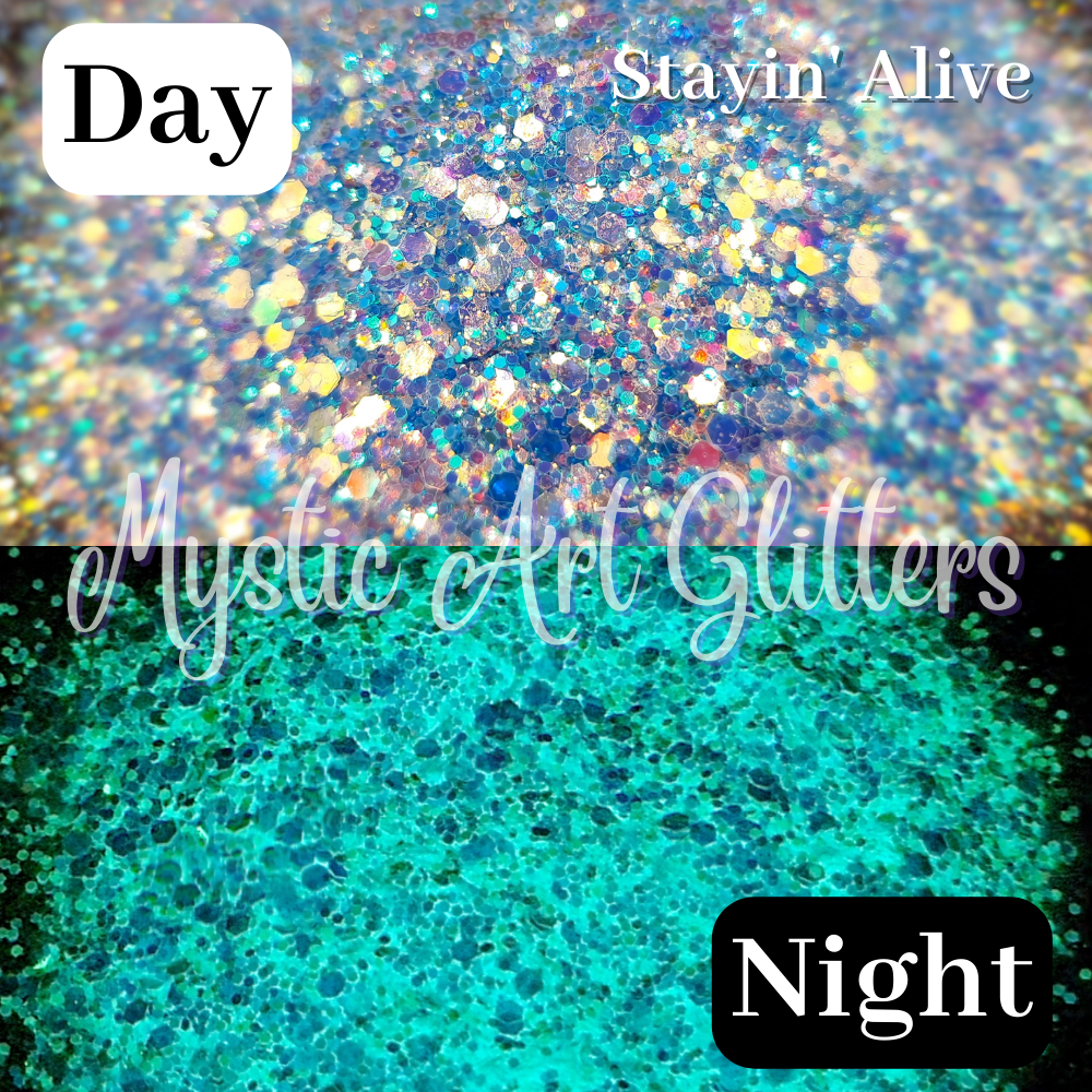 Glow In The Dark Glitter Bundle - Mystic Art Glitters