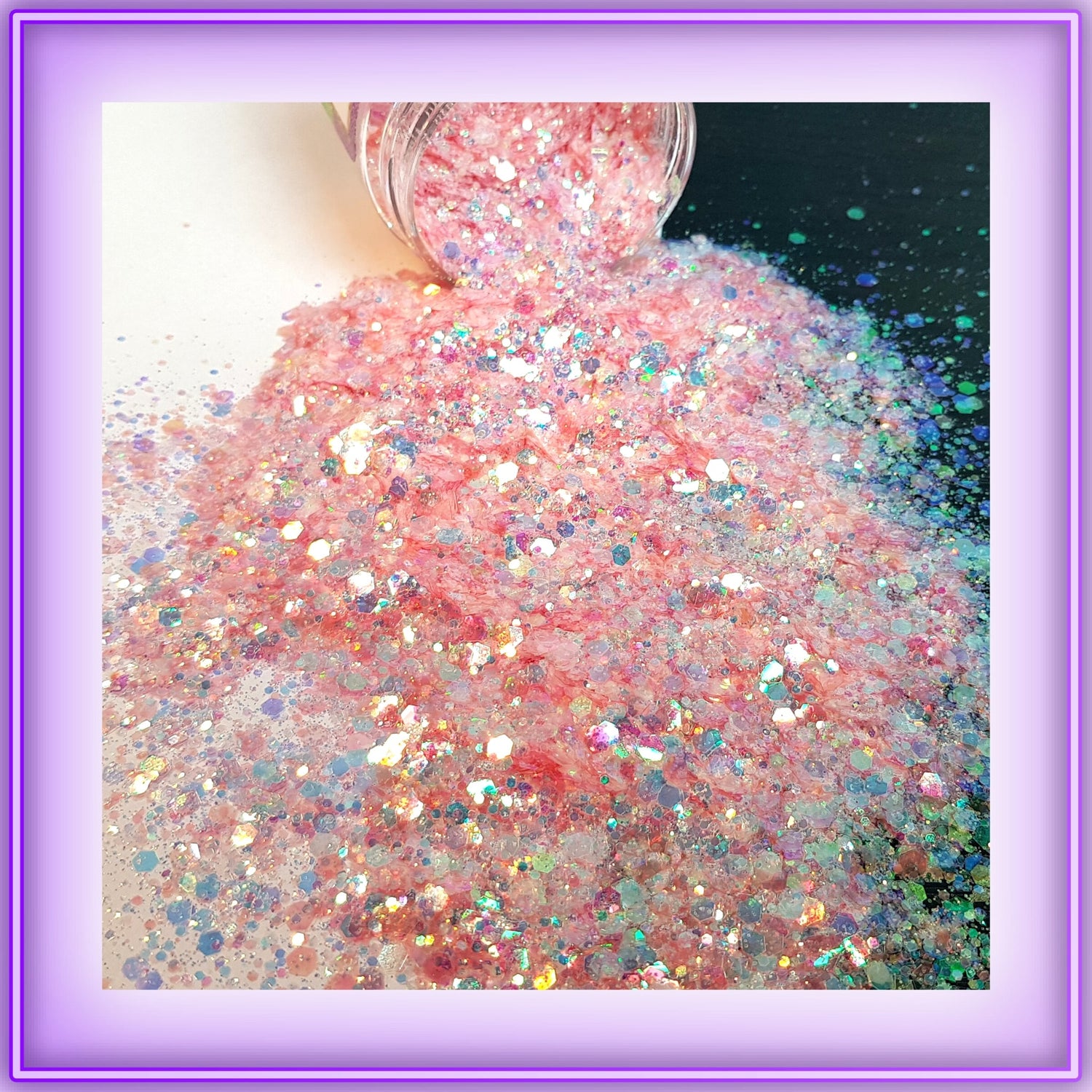 IRIDESCENT MIXED SIZE GLITTER