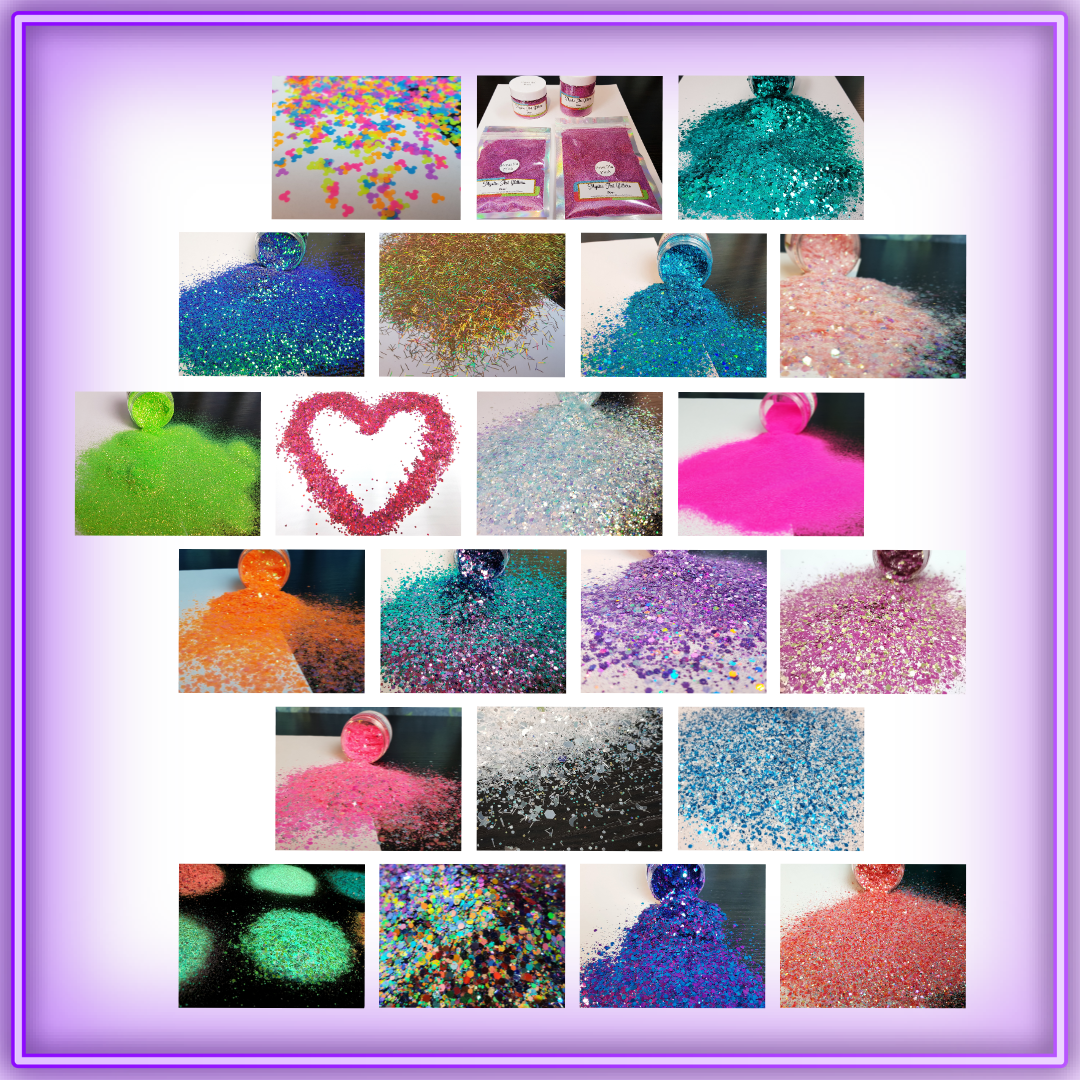 All glitter from Mystic Art Glitters