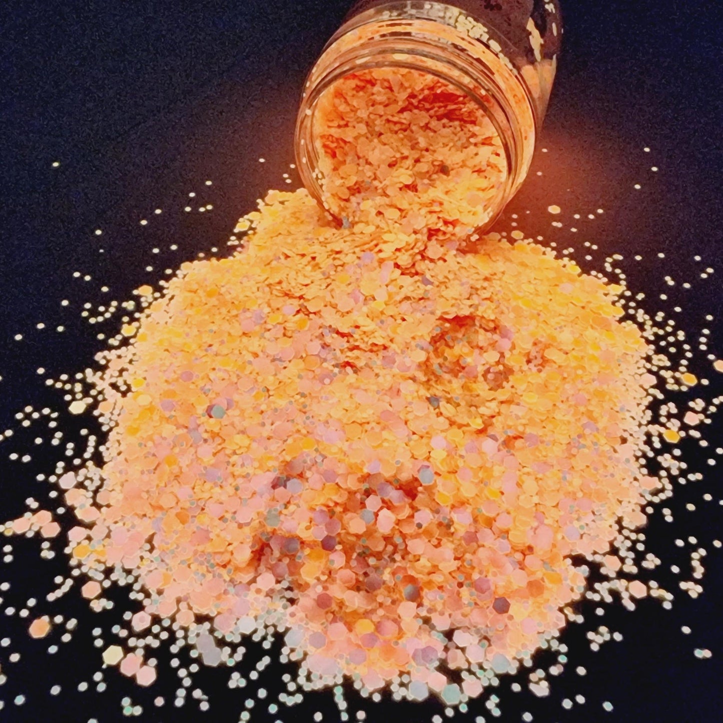 Glow In The Dark Glitter - December 1963 - Orange Colour Changing