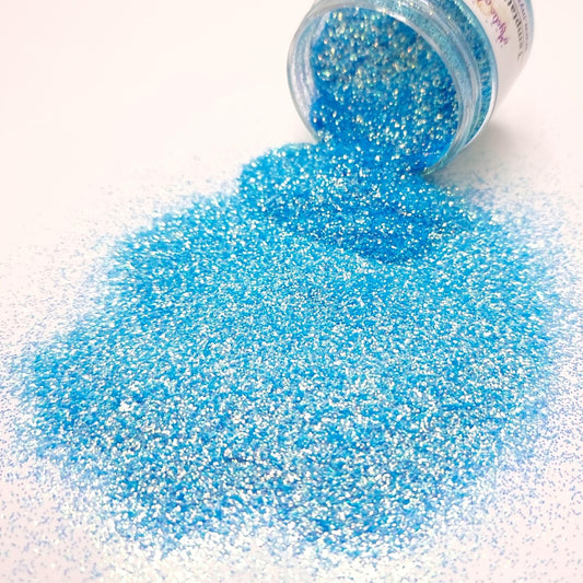 Temptation is a very fine blue iridescent glitter.