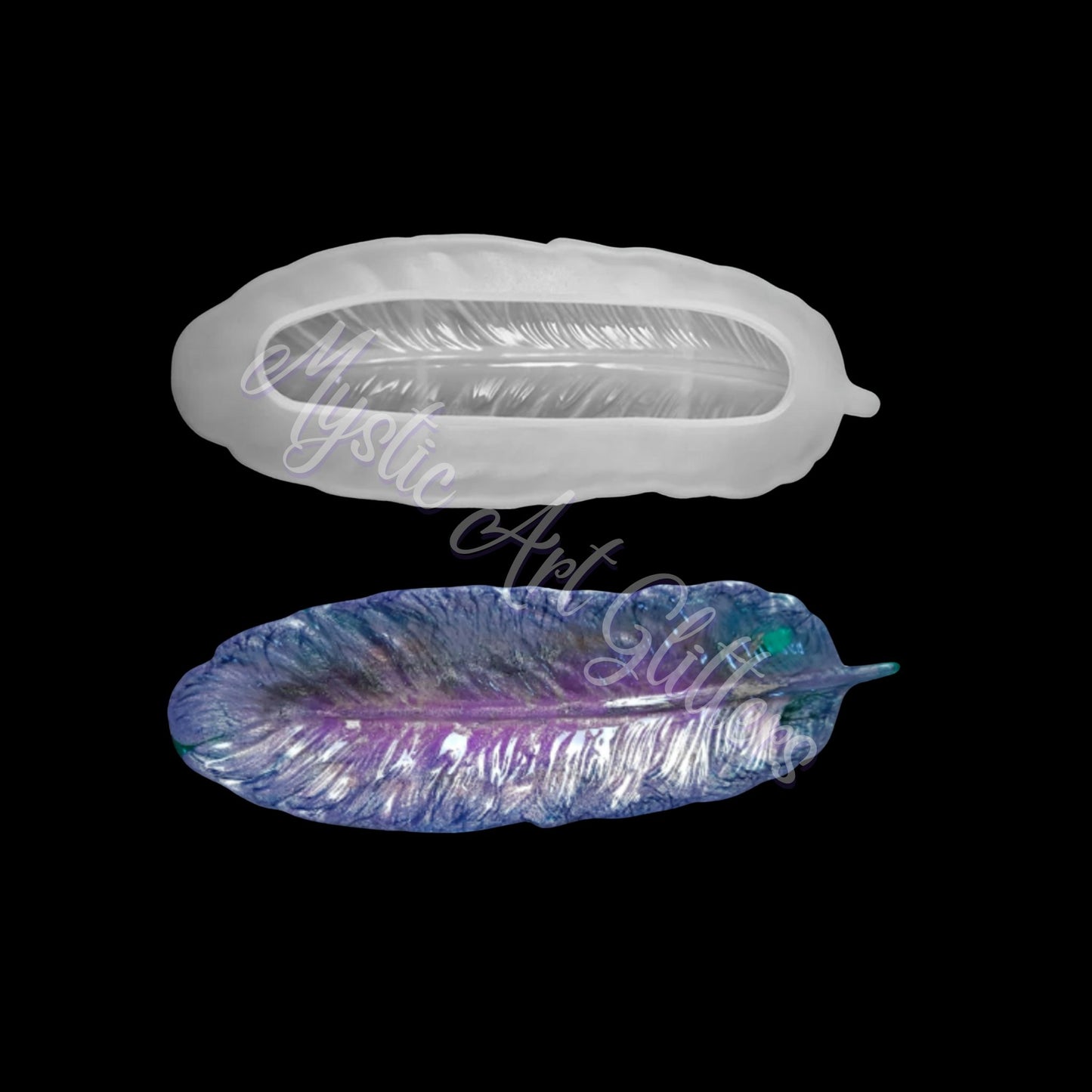 Silicone Feather Dish Mould