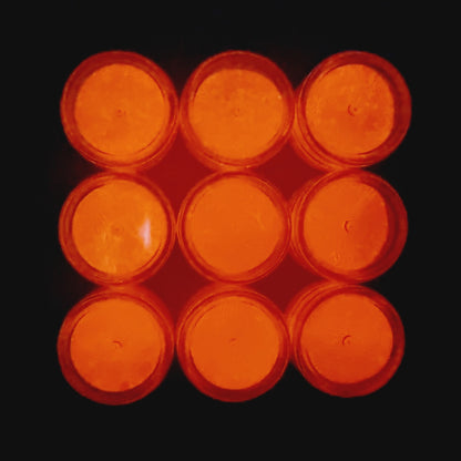 Orange Glow in the Dark Mica Powder