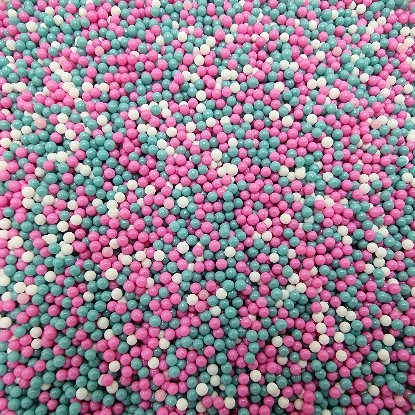 Polymer Clay Balls - Pink/Teal/White
