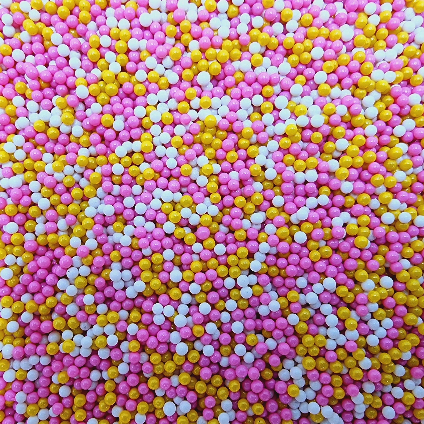 Polymer Clay Balls - Pink/Yellow/White