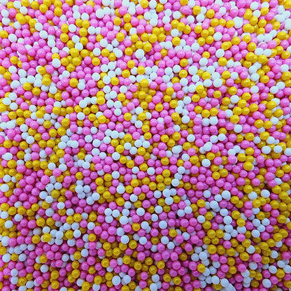 Polymer Clay Balls - Pink/Yellow/White