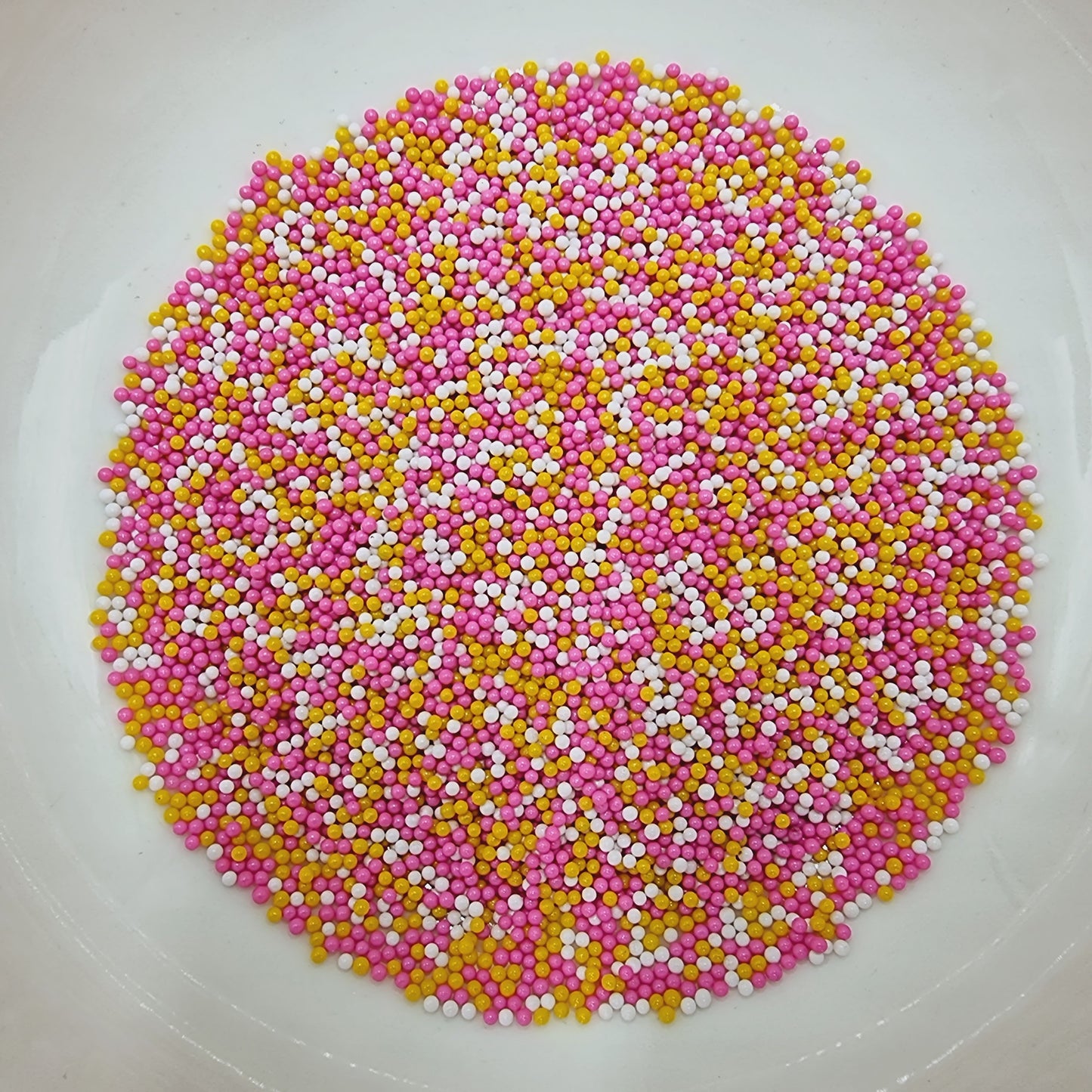 Polymer Clay Balls - Pink/Yellow/White