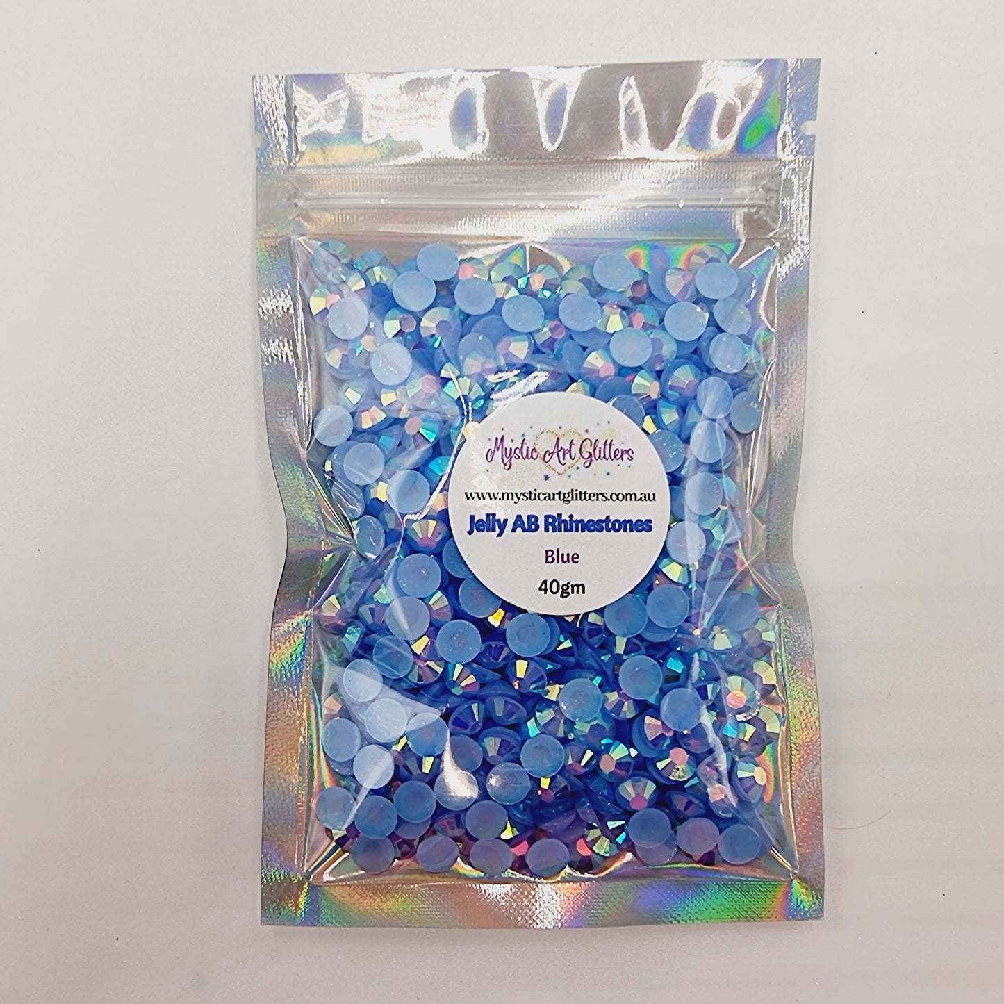 Blue Jelly AB Resin Rhinestones Flatback
