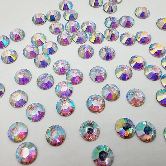 Jelly AB Resin Rhinestones Flatback