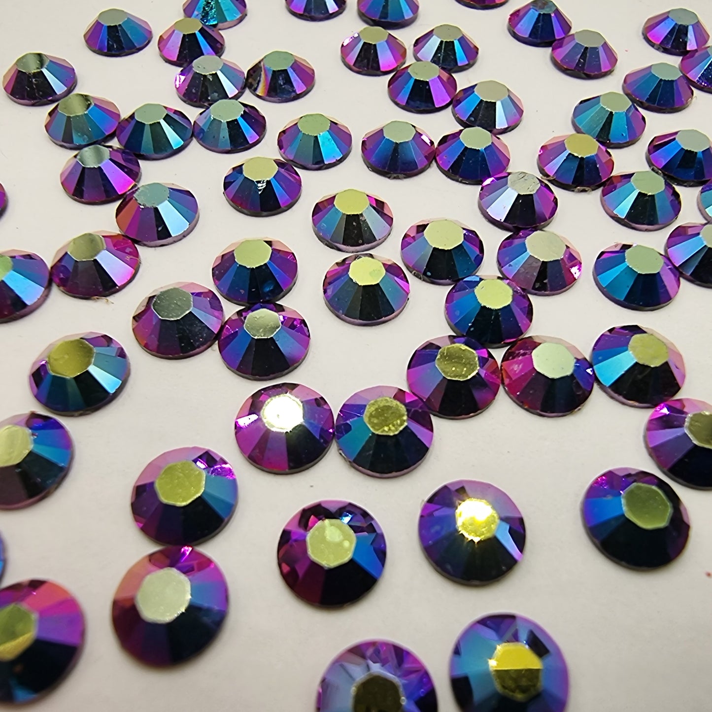 Blue/Purple Jelly AB Resin Rhinestones Flatback