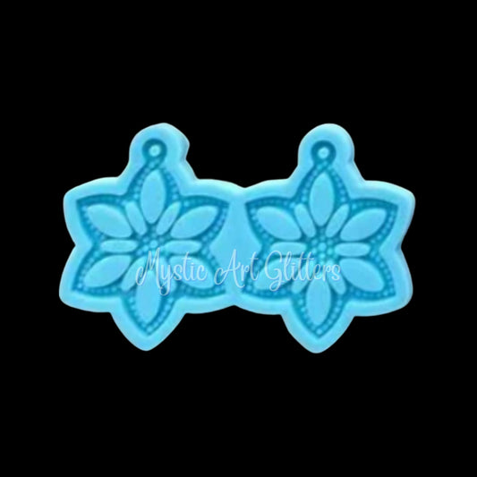 Star Flower Silicone Earring Mould