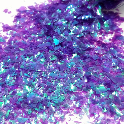 Eggplant Iridescent Colour Changing Flakes