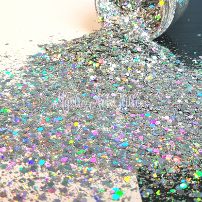 Silver Shimmer Holographic Mix