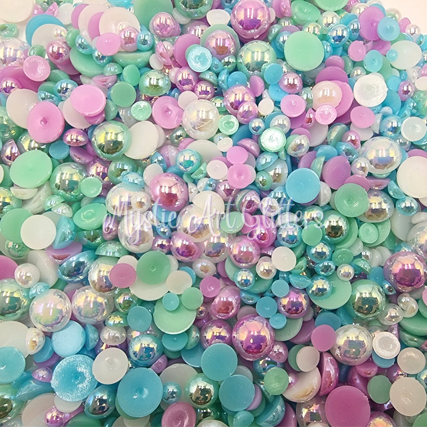 Faux Pearl Rhinestones - Mermaid Mix