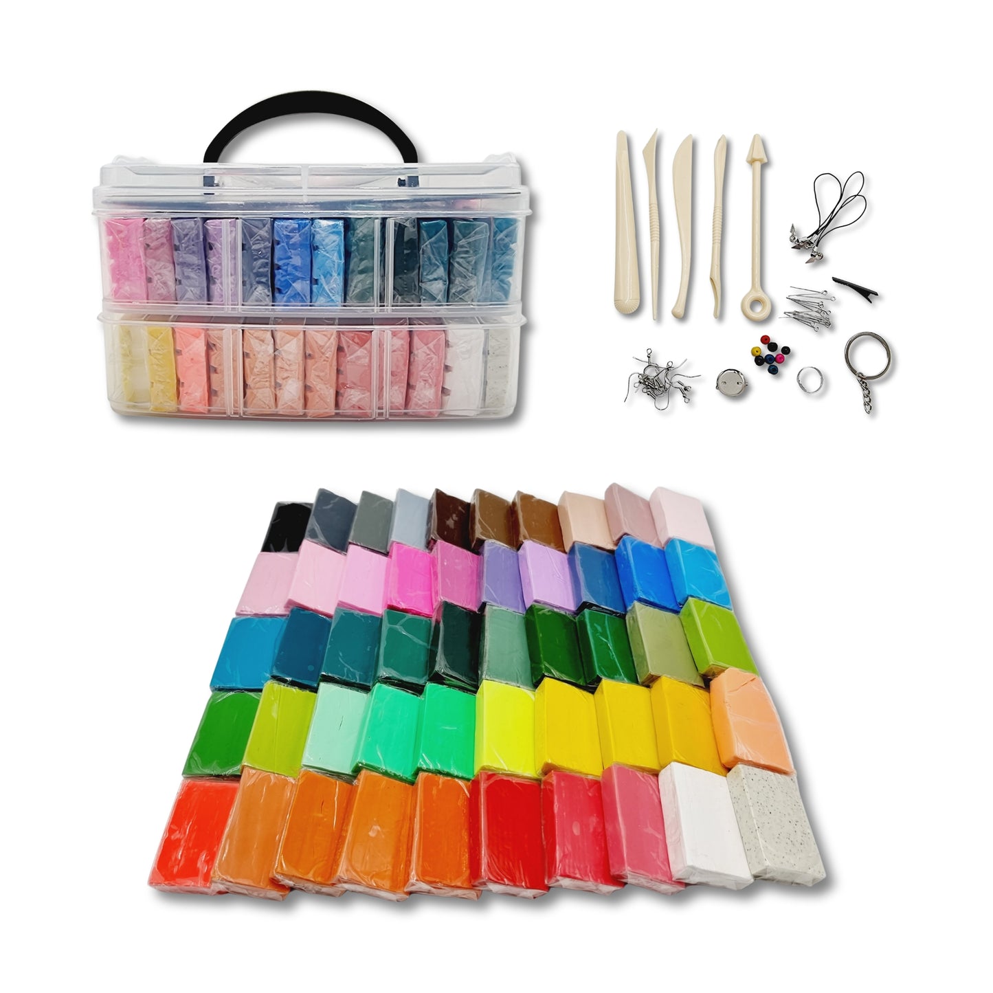 Polymer Clay Kit Oven Bake 50 x 20gm
