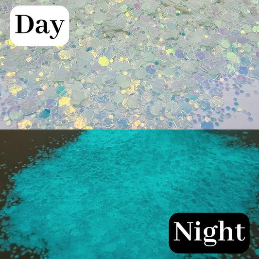 Colour Changing Glow In The Dark Glitter - Under Pressure