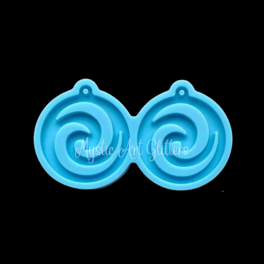 Circle Swirl Silicone Earring Mould