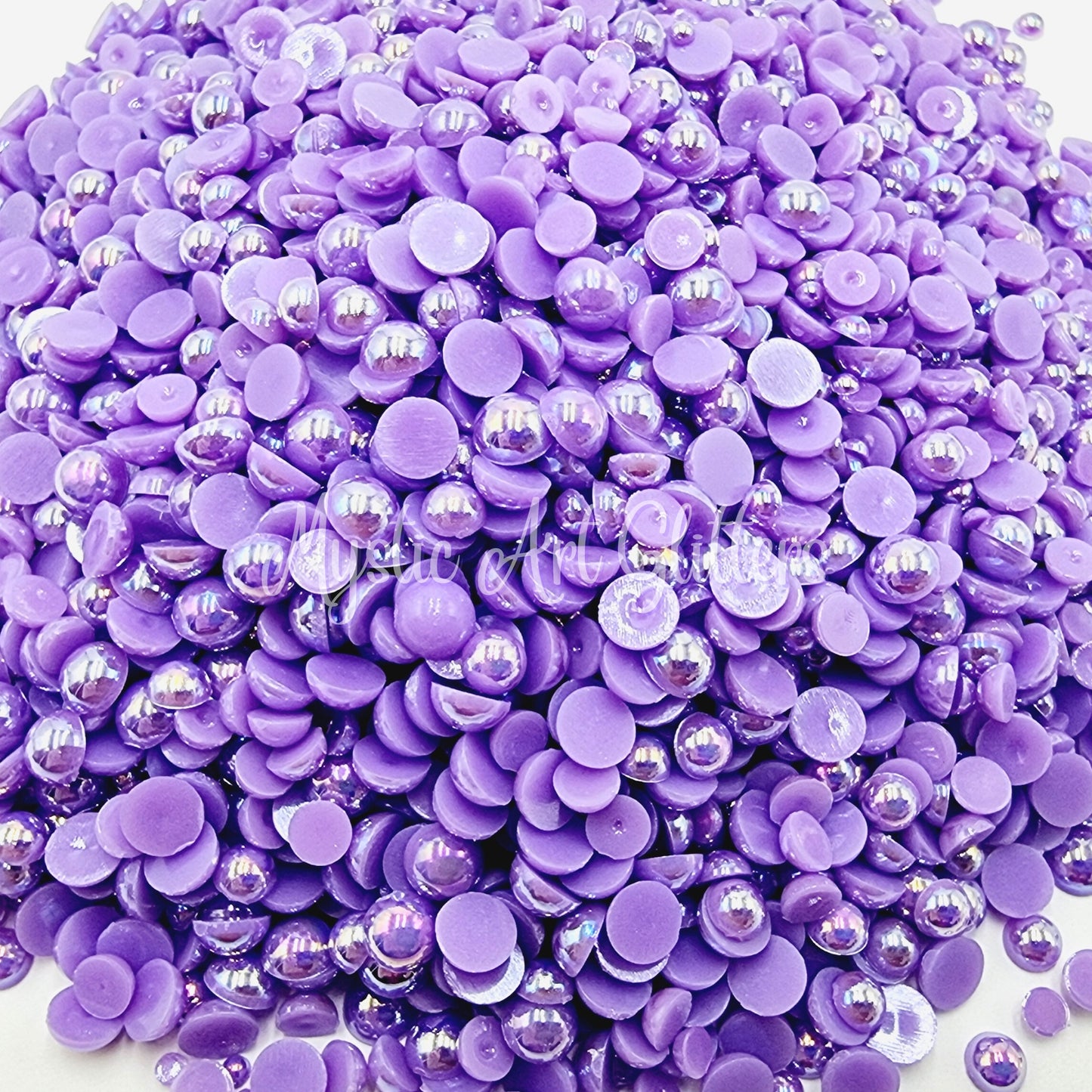 Pearl & Resin Rhinestones - Purple Mix