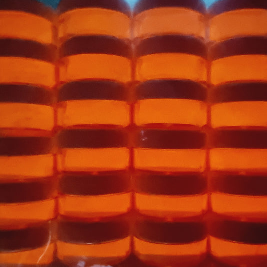 Bright orange glow in the dark mica powder