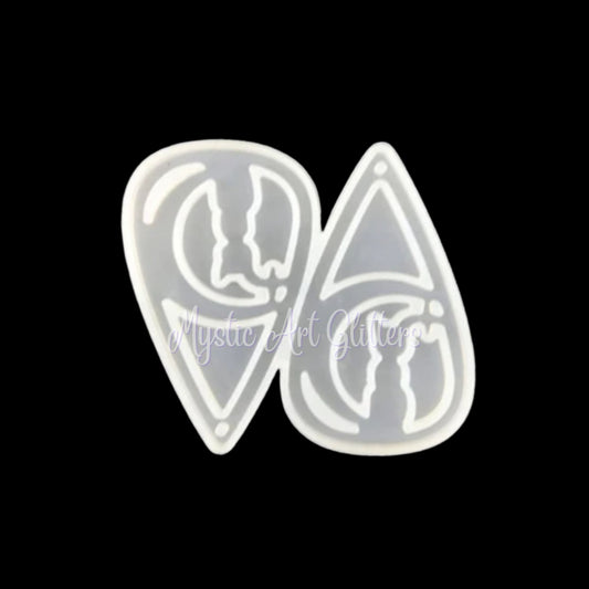 Moon Cat Dangle Silicone Earring Mould