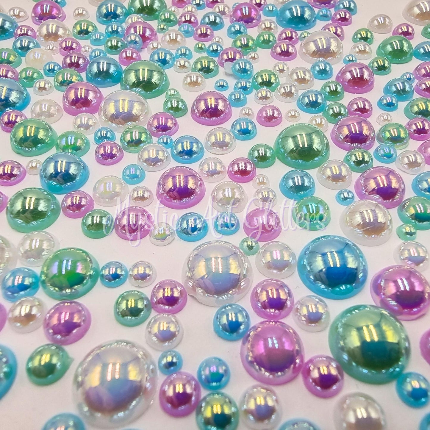 Faux Pearl Rhinestones - Mermaid Mix