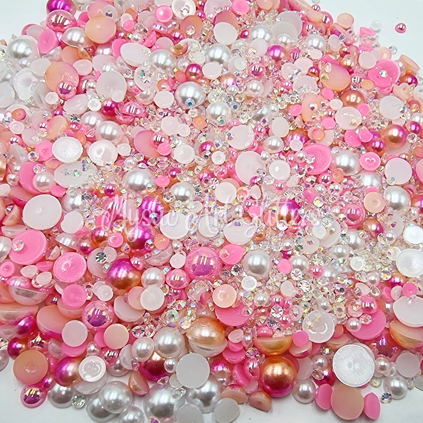 Pearl & Resin Rhinestones - Pink Mix