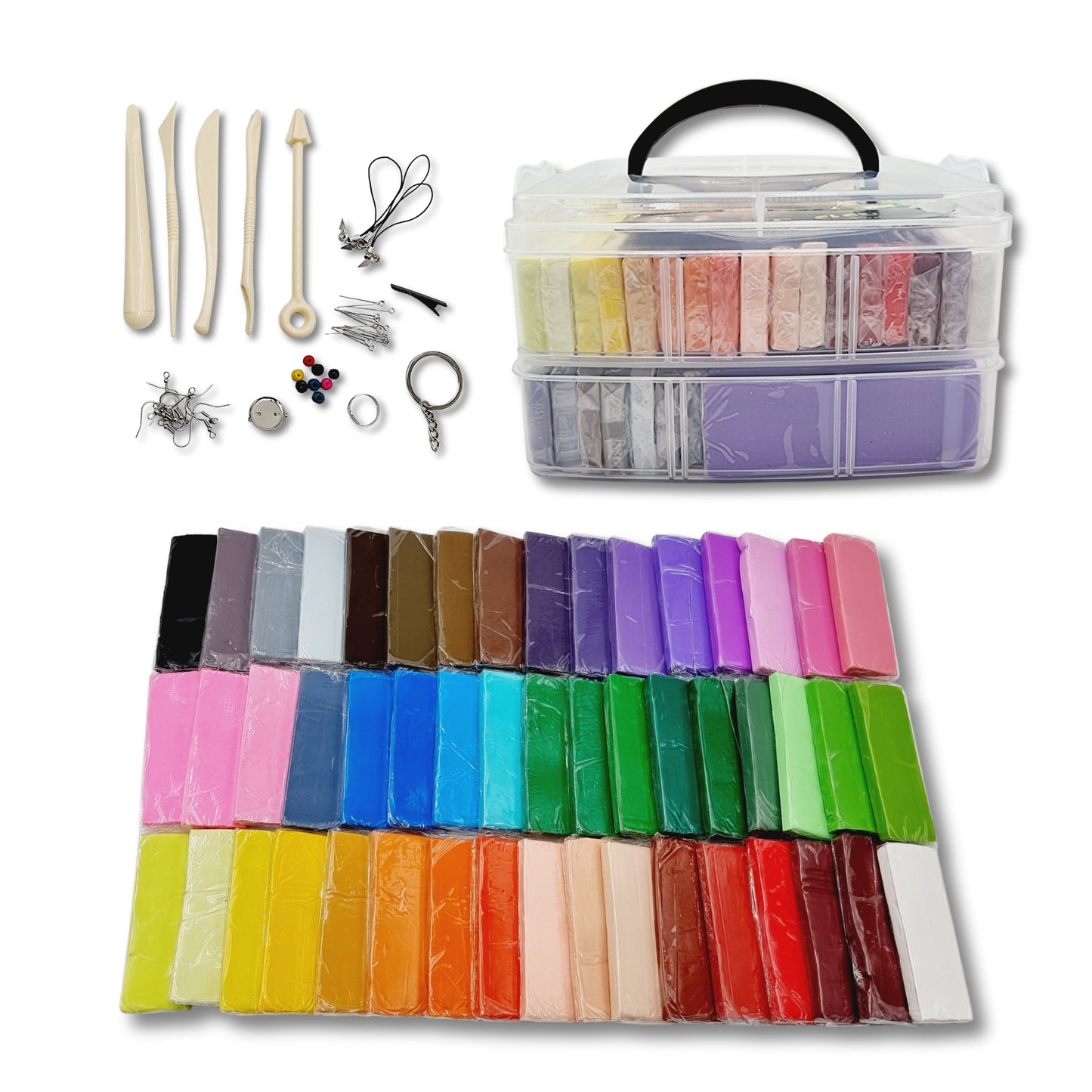 Polymer Clay Kit Oven Bake 50 x 30gm