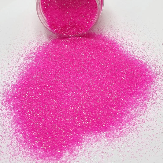 Ladies Night is an ultra fine iridescent pink glitter.