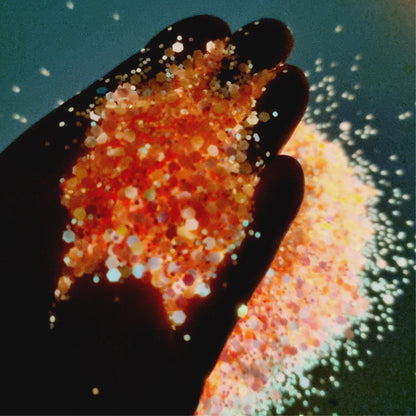 Glow In The Dark Glitter - December 1963 - Orange Colour Changing