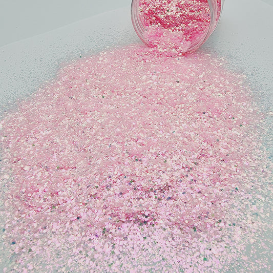 Angel Food Pink Iridescent Glitter Mix