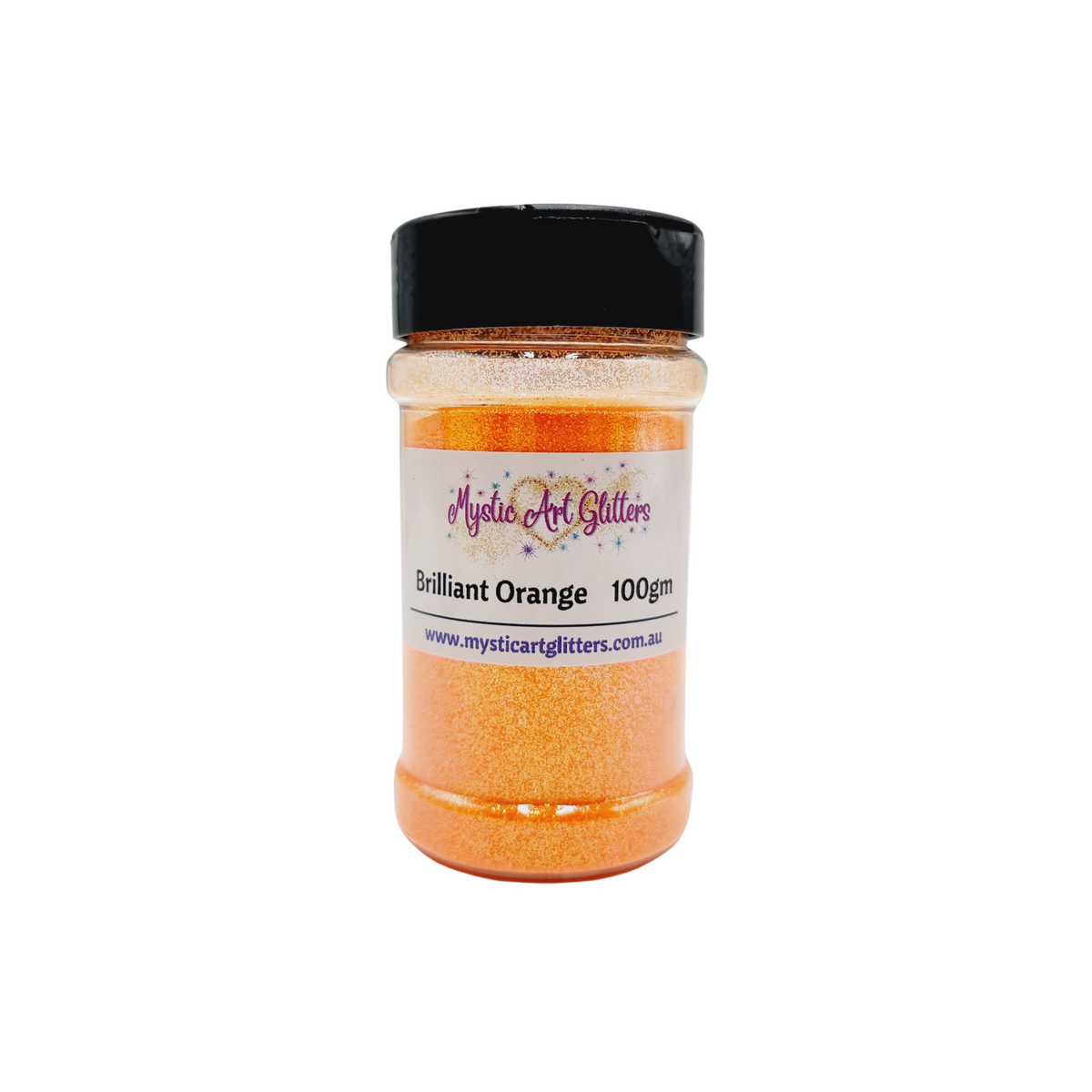 Fine orange glitter