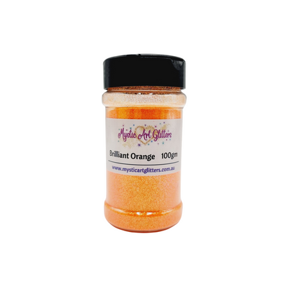Fine orange glitter