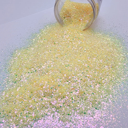 Gingerbread House Yellow Iridescent Mix